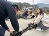 금산군청 기획예산담당관 직원들, 농촌일손돕기 ‘구슬땀’